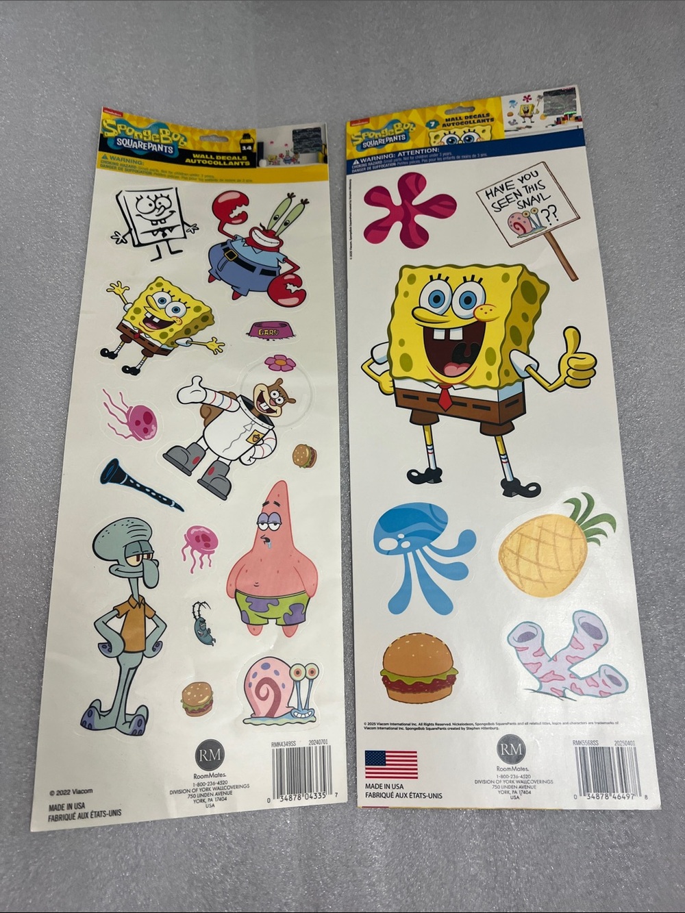 SpongeBob SquarePants Wall Decals Autocollans Stickers